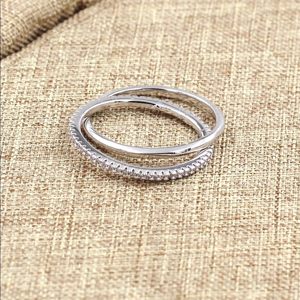 Fashion simple crystal ring - Picture 2 of 6
